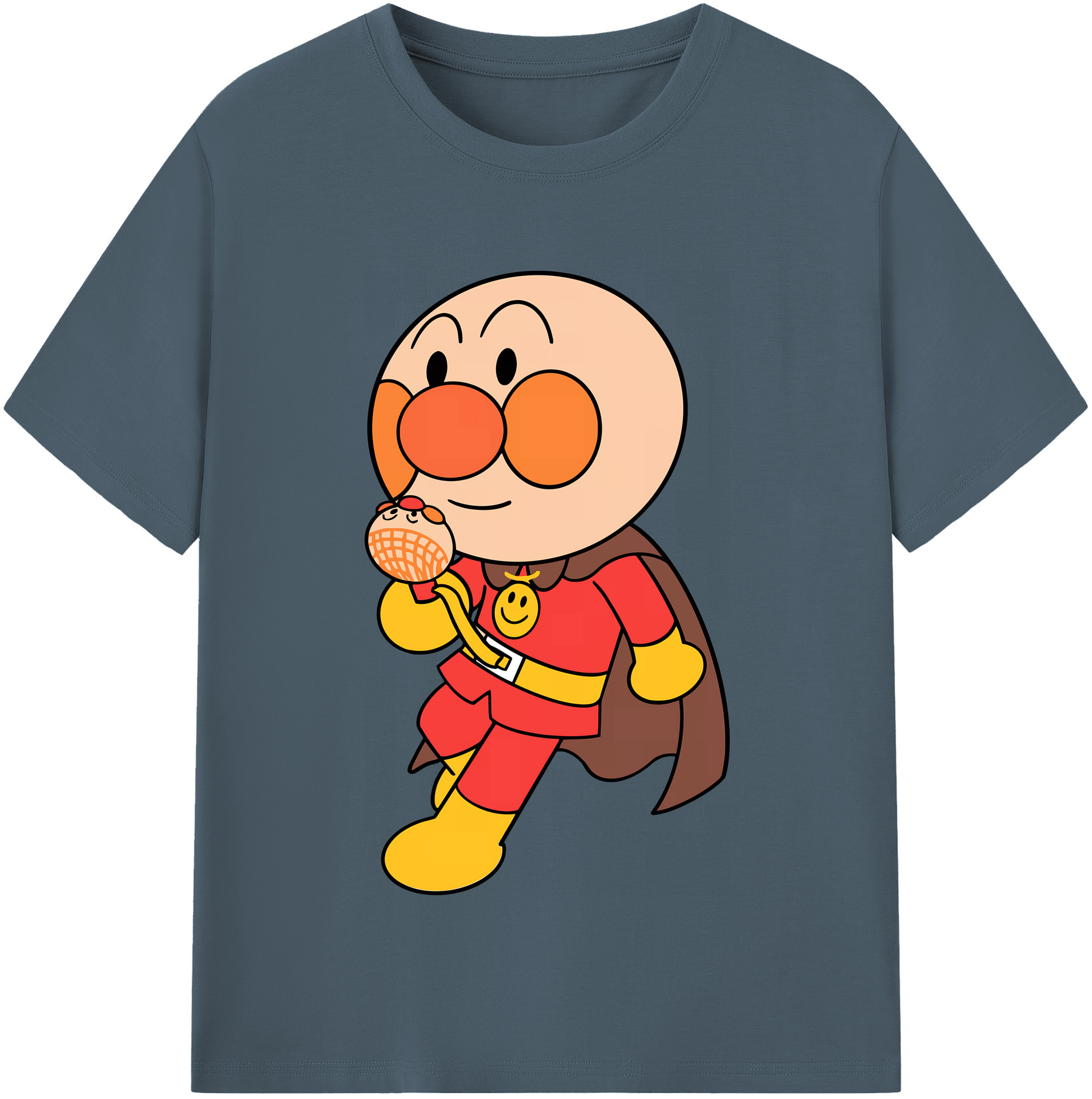 （画像用） アンパンマン Anpanman 綿100％半袖Tシャツ（フロントプリント）
